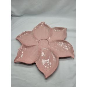 Rae Dunn Vintage Magenta Flower Platter/chip & dip